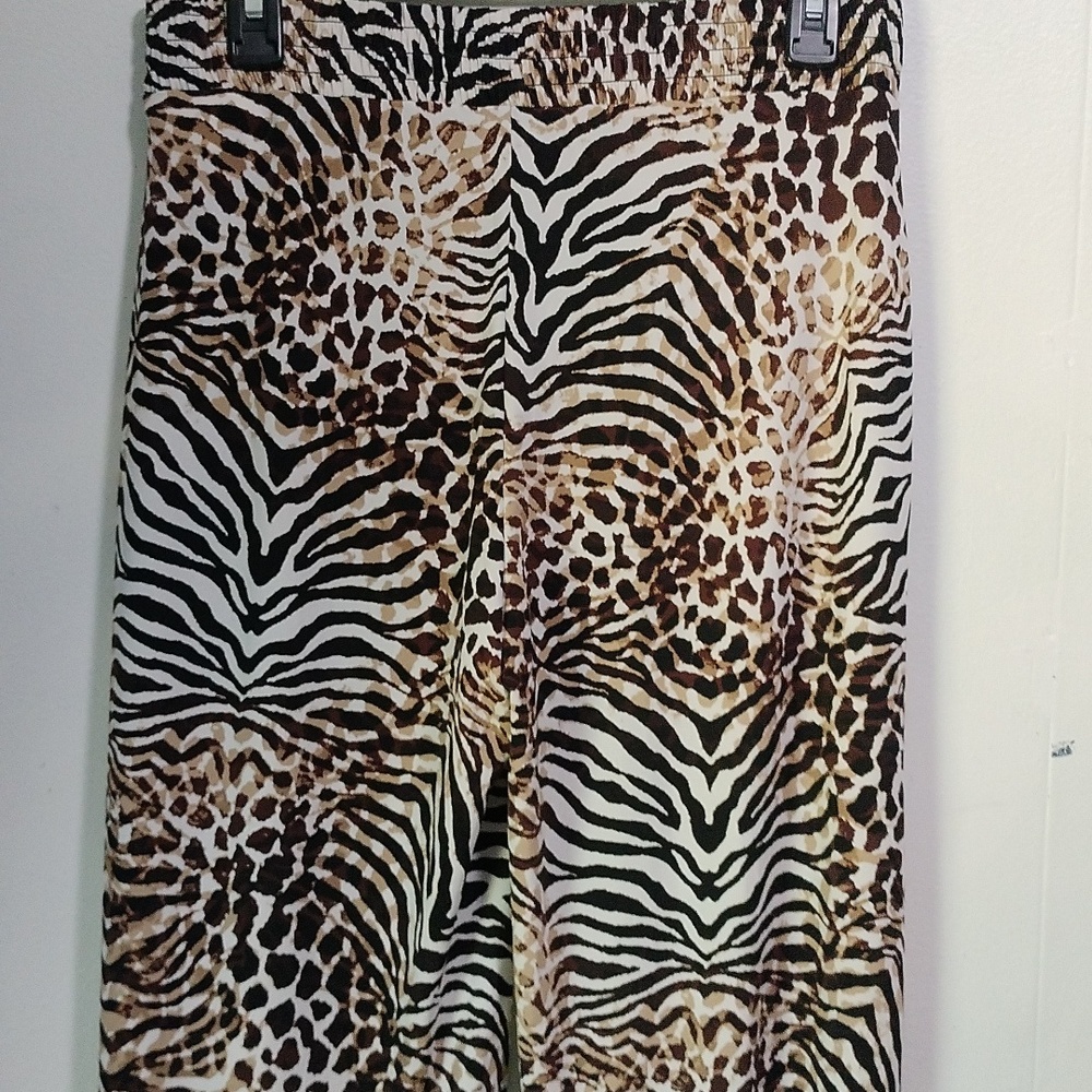 Anne Klein animal print relax fit pants size S - Picture 8 of 16